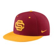 USC Trojans Nike Cardinal SC Interlock Baseball Aerobill True Fitted Hat